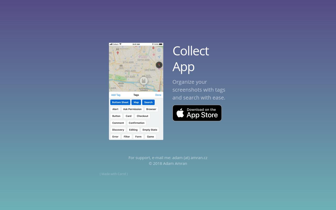 Carrd profile picture for @collect